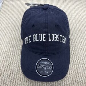 NWT The Blue Lobster Maine cotton Strapback Baseball Hat Cap Adjustable